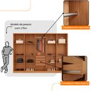 Ver imagem 4 de Guarda Roupa Casal Everest Mdf 10 Portas 4 Gavetas 13 Prateleiras