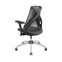 Ver imagem 3 de Cadeira de Escritório Nr17 Base Cromada Bix X + Presidente Cor:preto com Cinza
