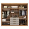 Guarda Roupa Casal 6 Portas com Espelho e 4 Gavetas Giardino - Amêndola Touch/nude Prime Tx - 3