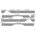 Ver imagem 2 de Kit Faixa Lateral F-1000 Turbo 91 92 Cs Adesivo Decorativo Vermelho Teu Adesivo