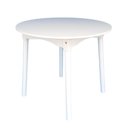 Ver imagem 3 de Mesa de Jantar Colonial Brisa, Rústica Cor Branca 90cm Redon