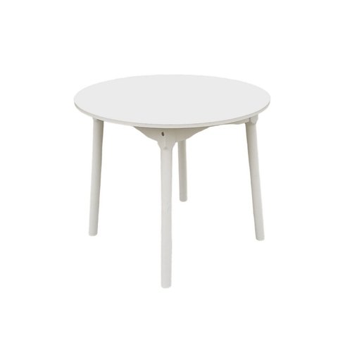 Mesa de Jantar Colonial Brisa, Rústica Cor Branca 90cm Redon