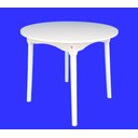 Ver imagem 4 de Mesa de Jantar Colonial Brisa, Rústica Cor Branca 90cm Redon