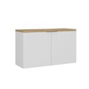 Ver imagem 2 de Gabinete de Banheiro 65cm x 110cm Nature Branco/Carvalho