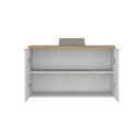 Ver imagem 4 de Gabinete de Banheiro 65cm x 110cm Nature Branco/Carvalho