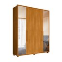 Ver imagem 1 de Guarda Roupas 100% Mdf 2 Espelhos 4 Portas 187cm Greco 182 Espazzo Madetec