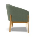 Ver imagem 6 de Poltrona Decorativa Base Madeira Stella Bouclê Menta D03 - D'Rossi