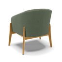 Ver imagem 7 de Poltrona Decorativa Base Madeira Stella Bouclê Menta D03 - D'Rossi