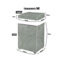 Ver imagem 3 de Capa Maquina de Lavar Forrada Zigzag M