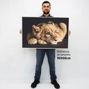 Ver imagem 2 de Quadro Decorativo em Canvas Filhote do Predador - Moldura Preta - 90 x 60cm