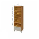 Ver imagem 2 de Paneleiro Nesher Torre Quente Princesa 2pt/1gav 70cm (freijo - Off White)