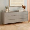 Ver imagem 1 de Cômoda com 6 Gavetas em Mdf – 178x81,5x48 Cm – Acabamento premium