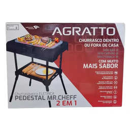 Churrasqueira Eletrica Pedestal Mr. Cheff 2 em 1 Agratto Mr. cheff pedestal - 5