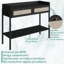 Ver imagem 3 de Aparador 2 Gavetas Palhinha 27936 Linha Oslo Nero Artesano