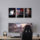 Ver imagem 3 de Kit 3 Placas MDF Geek Gamer Parede 22x28,7 cm Moderna Atual