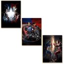 Ver imagem 1 de Kit 3 Placas MDF Geek Gamer Parede 22x28,7 cm Moderna Atual