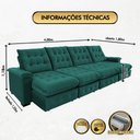 Ver imagem 2 de Sofá Coliseu 4.00m Retrátil e Reclinável Super Pillow