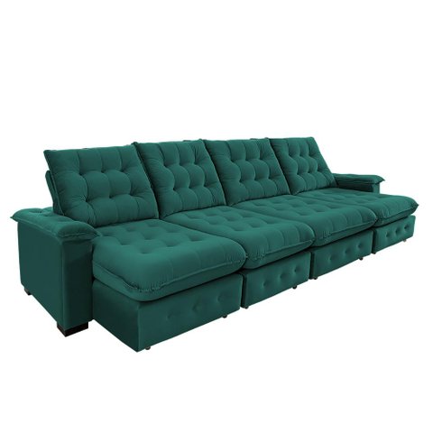 Sofá Coliseu 4.00m Retrátil e Reclinável Super Pillow