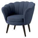 Ver imagem 4 de Kit Duas Poltronas Pétala em Linho Premium 11- Azul Sua Casa Decorações