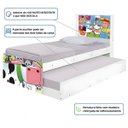 Ver imagem 3 de Bicama Solteiro Tema Fazendinha Feliz Adesivada Cama Auxiliar Mdf/mdp