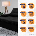 Ver imagem 4 de Sofá Retrátil/Reclinável Malta 2,00m Suede Velut com Molas no Assento King House