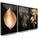 Ver imagem 1 de Quadros Decorativos Trio Kit 3 Flores Sala Escritório Grand DEKORAFACIL Quadro Trio Decorativo Conju