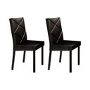 Ver imagem 1 de Kit 2 Cadeiras Sala Jantar 1737 2 Un Preto Courano Preto Carraro