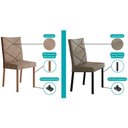 Ver imagem 3 de Kit 2 Cadeiras Sala Jantar 1737 2 Un Preto Courano Preto Carraro