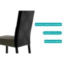 Ver imagem 7 de Kit 2 Cadeiras Sala Jantar 1737 2 Un Preto Courano Preto Carraro