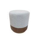 Ver imagem 2 de Puff Redondo Decorativo Premium Madeira Maciça Resistente Sala Luxo Talento Móveis