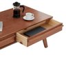 Mesa de Centro Madeira 2 Gavetas Retangular Jona Mel Idimex - 7