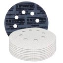 Ver imagem 1 de Kit 60 Un Disco de Lixa Velcro Branco Starfer 125mm Grão 80/120/150/220/400/1000