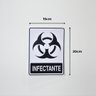 10 - Adesivos Lixo Infectante Sinalizador Lixeira Infectante - 2
