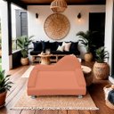Ver imagem 2 de Mini Sofá Cama Divã Pet Cães e Gatos Orgânico Confortável e Reforçado Bouclé