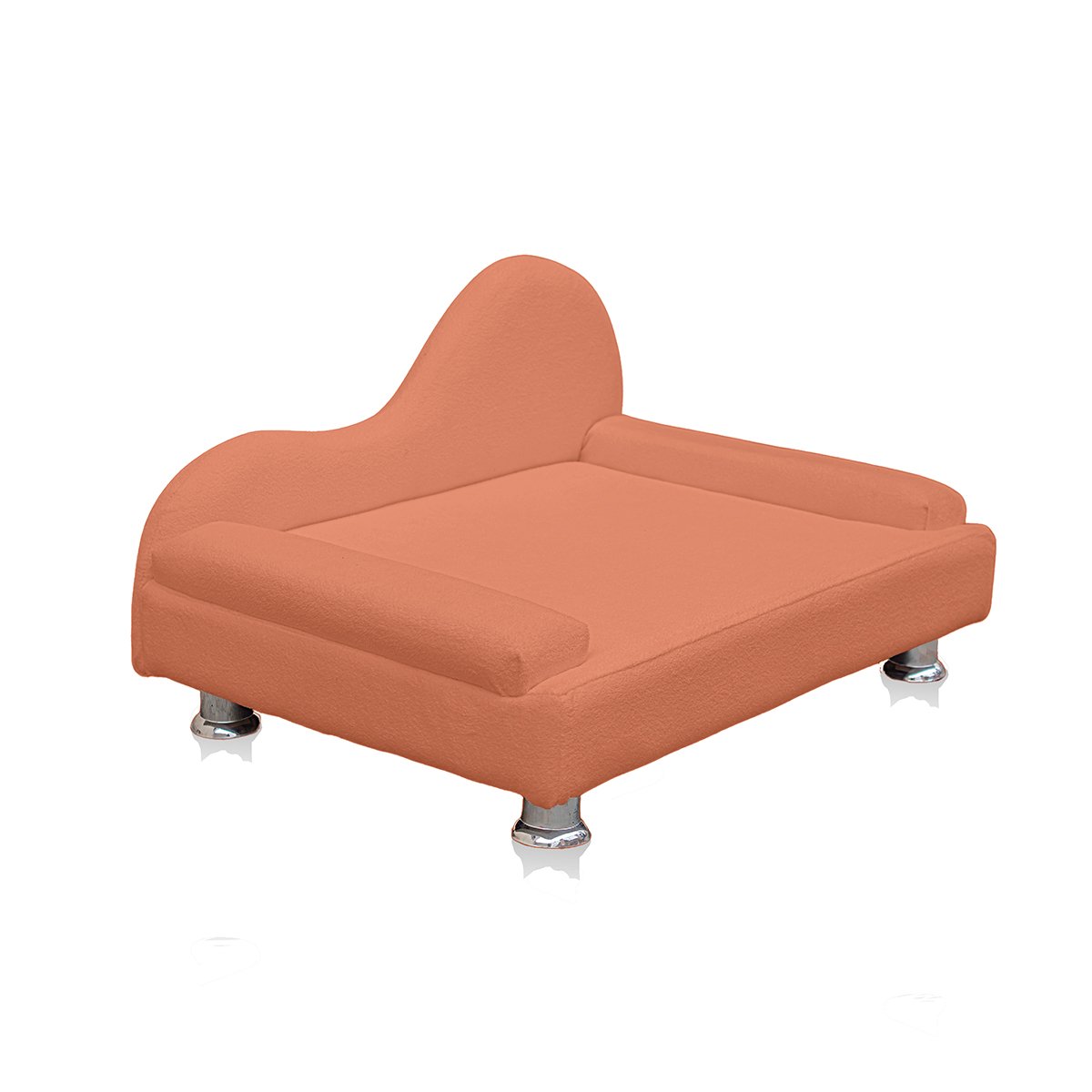 Mini Sofá Cama Divã Pet Cães e Gatos Orgânico Confortável e Reforçado Bouclé - 4