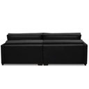 Ver imagem 7 de Sofá Retrátil e Reclinável 2,30m Karina Veludo Preto Madelina Decor