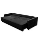 Ver imagem 3 de Sofá Retrátil e Reclinável 2,30m Karina Veludo Preto Madelina Decor