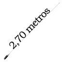 Ver imagem 4 de Rádio Px 40 Canais Antena Maria Mole Inox 2,70m Alongador 60cm Cabo 5,5m Suporte Volvo Vm Lado Motor