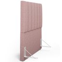 Ver imagem 6 de Cabeceira Cama Box Painel Solteiro 100 Cm Dália W01 Linho Rosa - Lyam Decor