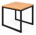 Ver imagem 6 de Mesa de Jantar Reforçada Industrial 70x80cm Tampo Bege Pés Preto