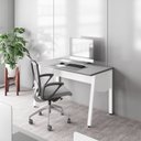 Ver imagem 2 de Plataforma de Trabalho Individual 120cm Industrial Tampo Chanfrado com Caixa de Tomadas Executive Cinza Sagrado e Branco