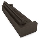 Ver imagem 7 de Sofá Retrátil 5 Lugares 344cm 3 Módulos Nero com USB Couro Marrom G52 - Gran Belo