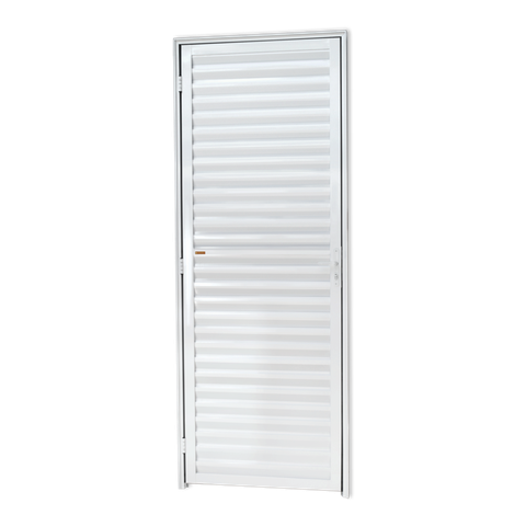 Porta Veneziana Alumínio 80 D.L25 Branco Brimak