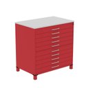 Ver imagem 2 de Mapoteca 10 Gavetas Map10 120,4cm X 122,3cm Aço