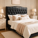 Ver imagem 1 de Cabeceira Greta 160cm Estofada Corino Modena p/ Cama Box Casal Queen Quarto