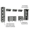 Ver imagem 7 de Armário de Cozinha Completa 280cm Cinza Nice 01 Cinza