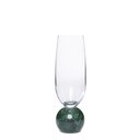 Ver imagem 2 de Jogo 2 Taças para Espumante de Cristal e Mármore Verde 210ml 23112 Mart