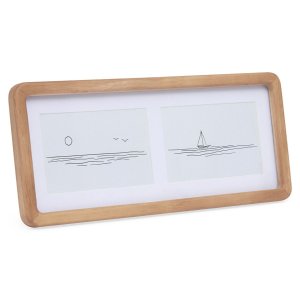 Porta-retrato Duplo em Madeira 10x15 - Mart