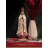 Escultura N Sra Fatima Base Lisa Salmao Pastel Santa Marca - 3