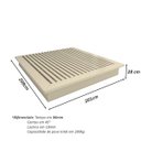 Ver imagem 3 de Cama King 2,01m Cabeceira 3,50m e 2 Mesas sob Medida em Mdf Cor:titânio